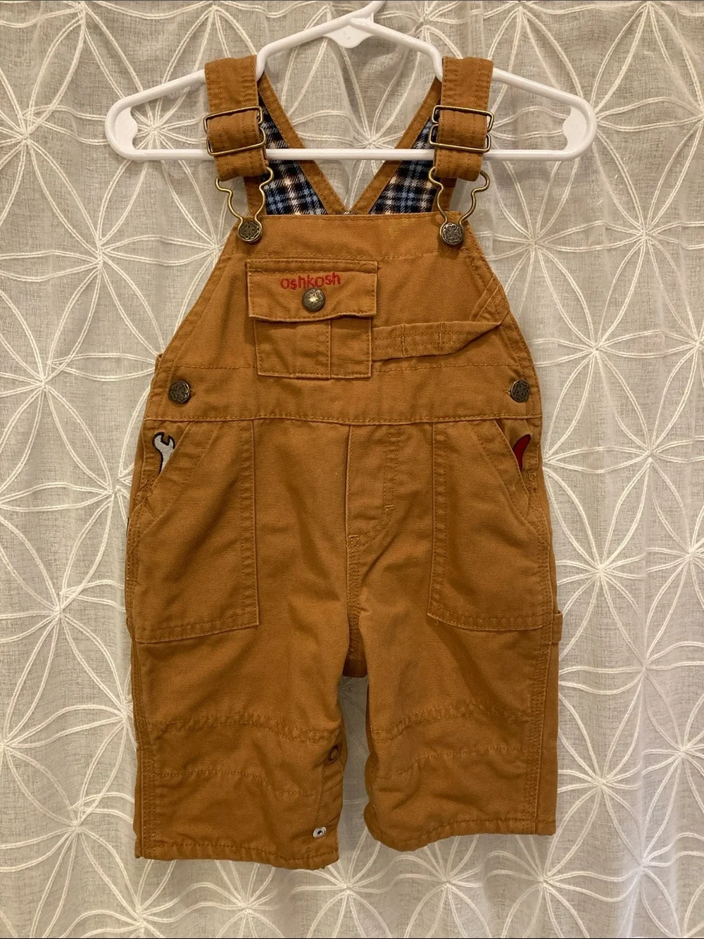 OshKosh B'gosh Caramel Brown Kids Utility Overalls